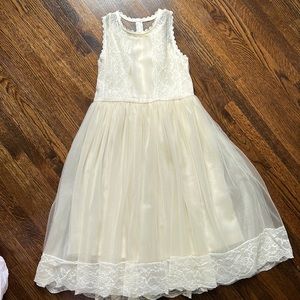 Girls sleeveless tulle dress